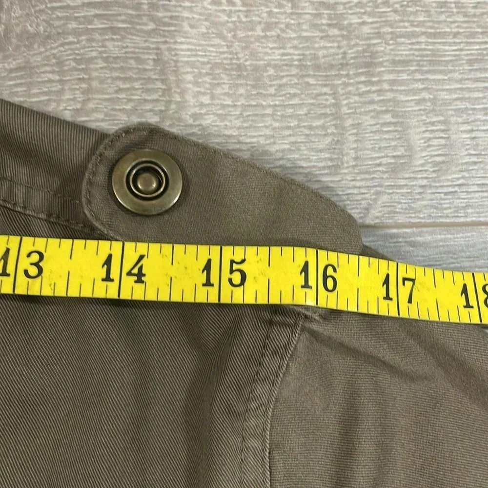 NWOT Volcom Women's Frochickie 2 Lovin Phoebe Brown Zip Up Canvas Moto Jacket XL - Picture 5 of 16